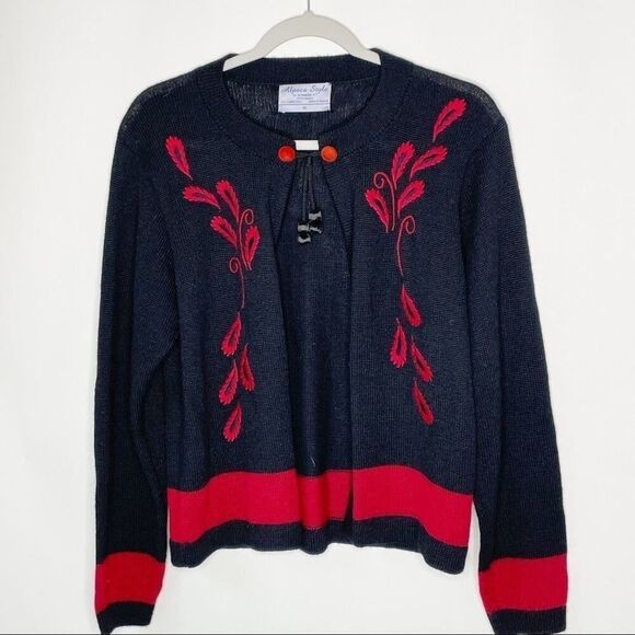 Alpaca Open Front Cardigan Sweater sz Med,. #TT - Picture 1 of 8